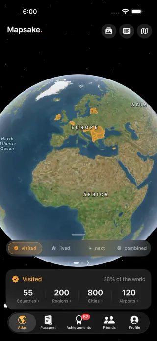 Mapa combinado de Mapsake
